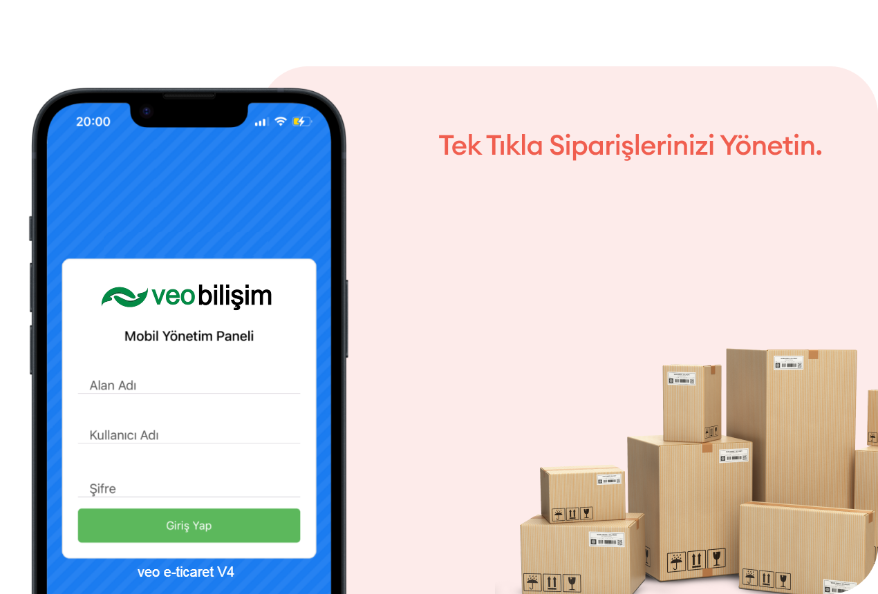 yapay zeka mobil e-ticaret sitesi